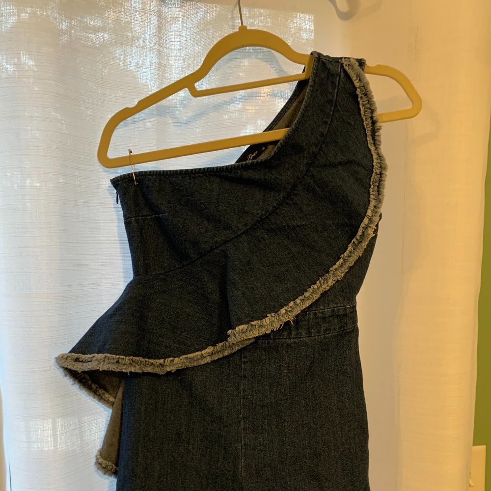 Anna Grace Denim Romper